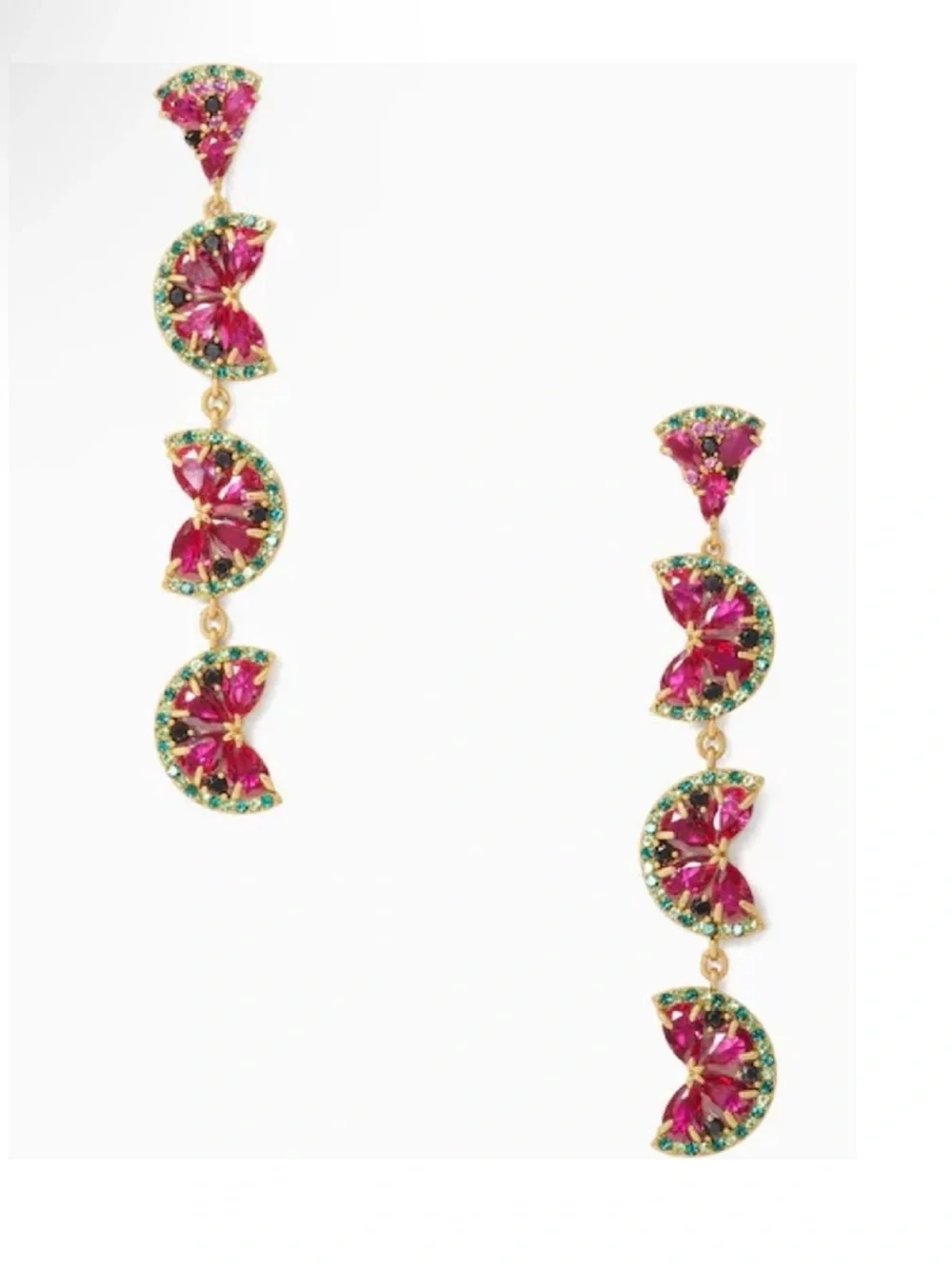 $149 Kate Spade Watermelon Linear Earrings